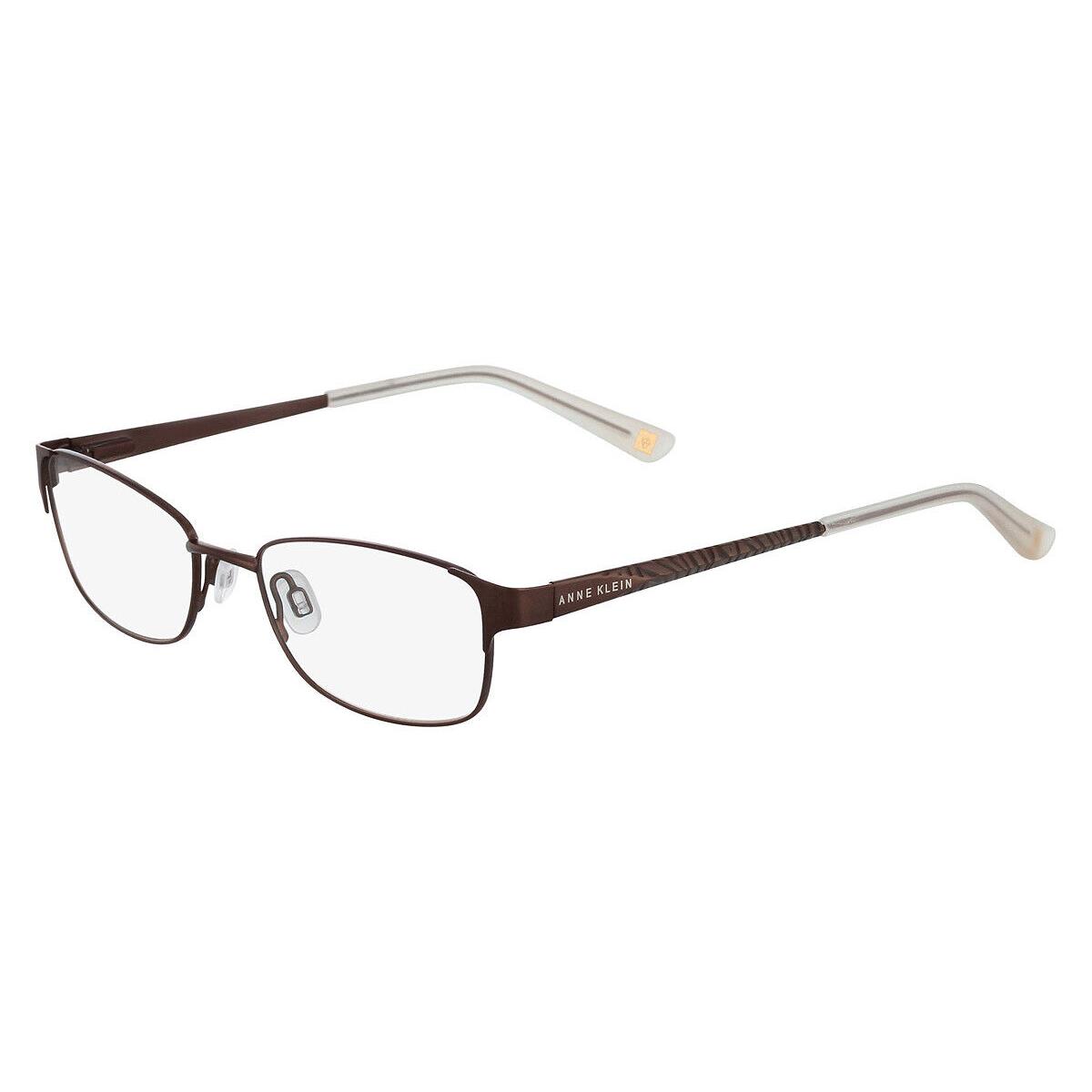 Anne Klein AK5048 Eyeglasses Women Mocha Rectangle 49mm