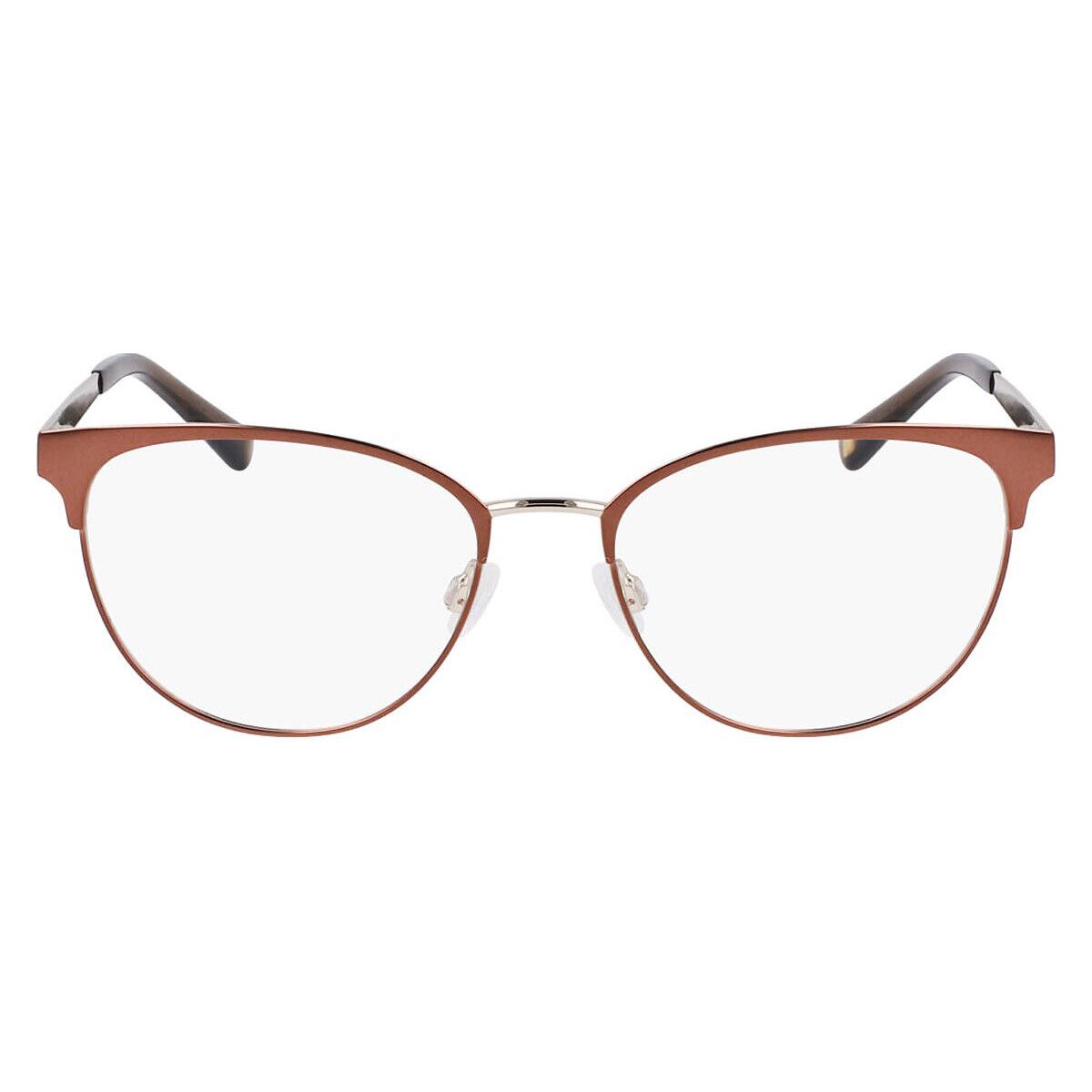 Anne Klein AK5110 Eyeglasses Women Mocha Cat Eye 53mm