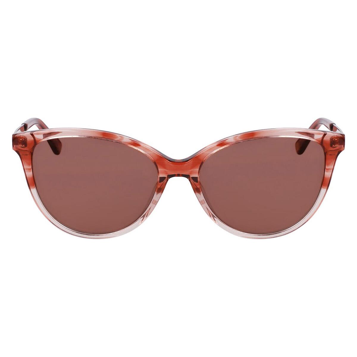 Anne Klein AK7091 Sunglasses Women Blush Gradient Cat Eye 56