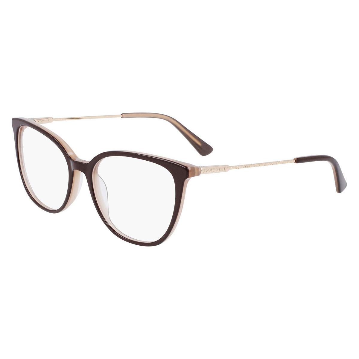 Anne Klein AK5098 Eyeglasses Women Mocha Cat Eye 52mm