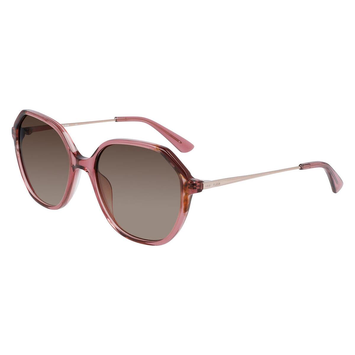 Anne Klein AK7075 Sunglasses Women Merlot Irregular 55mm