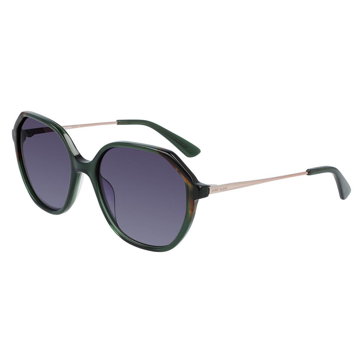 Anne Klein AK7075 Sunglasses Women Olive Irregular 55mm