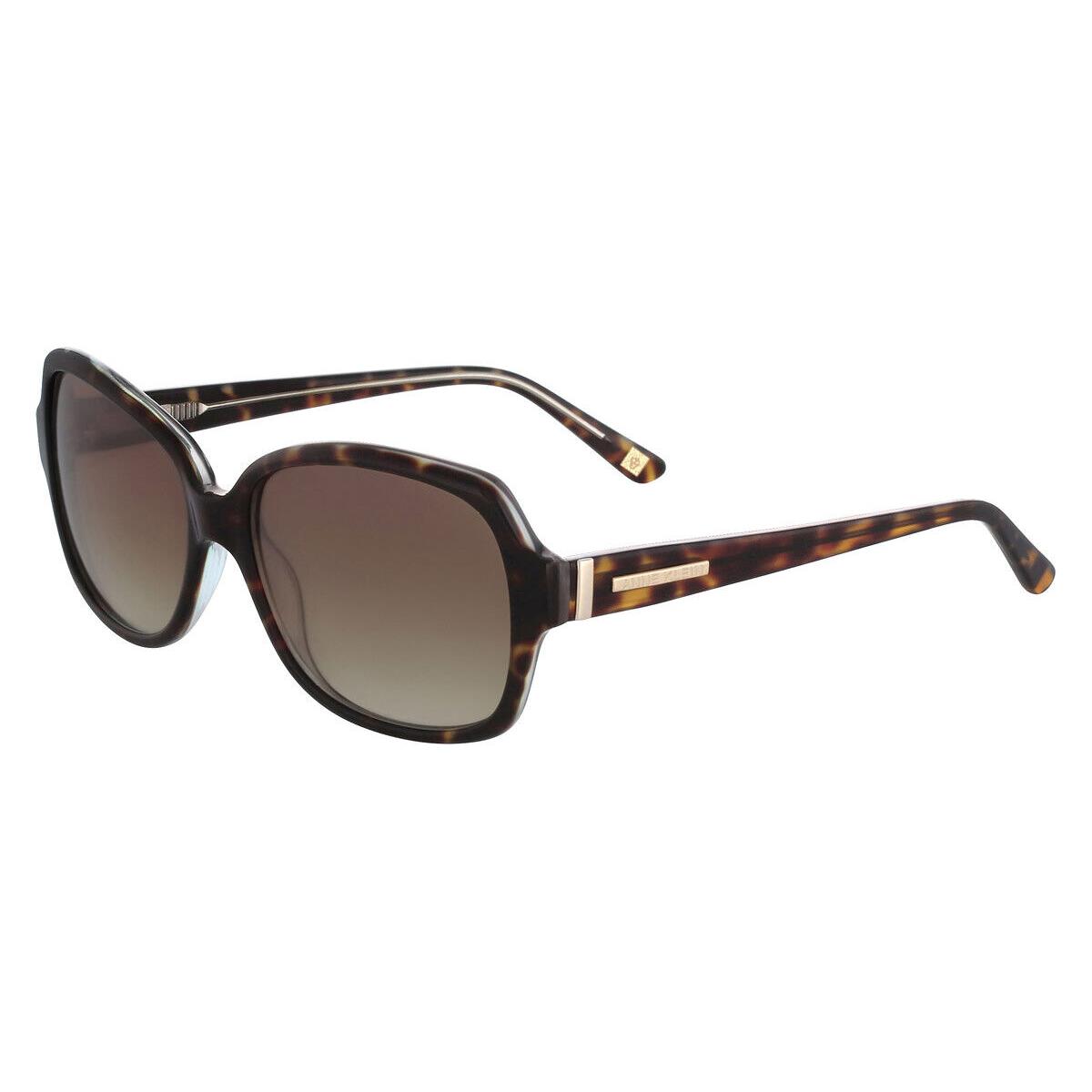 Anne Klein AK7035 Sunglasses Tortoise Crystal Brown Gradient 56mm