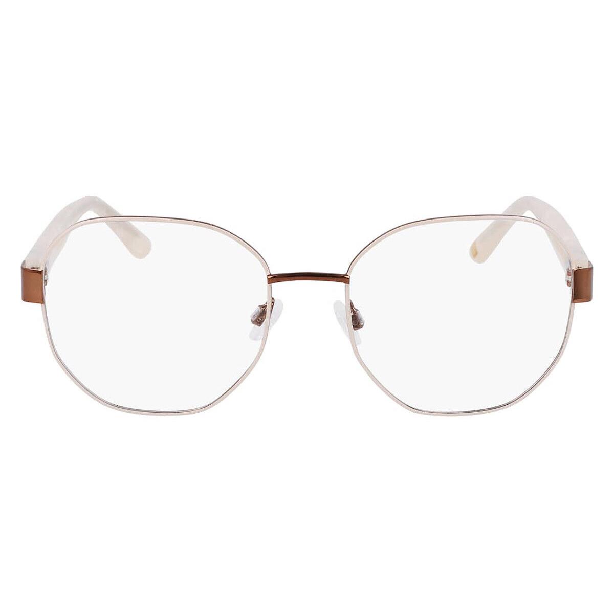 Anne Klein AK5108 Eyeglasses Women Ivory Geometric 53mm