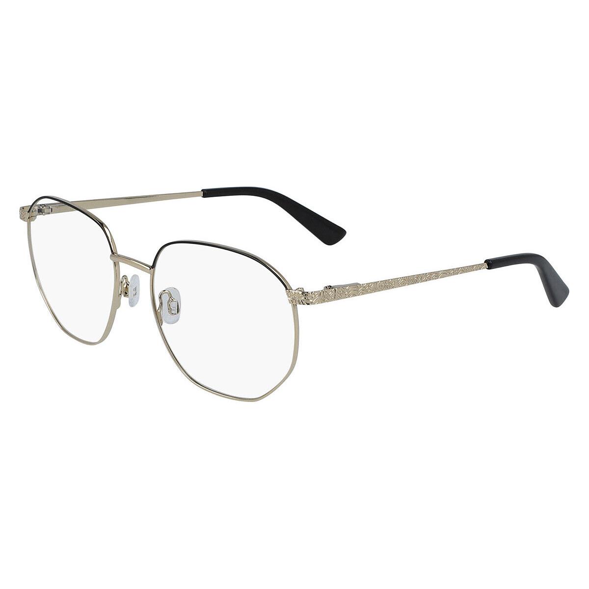 Anne Klein AK5079 Eyeglasses Women Gold Round 52mm