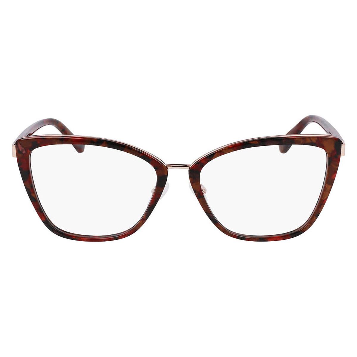 Anne Klein AK5113 Eyeglasses Women Merlot Marble 54mm