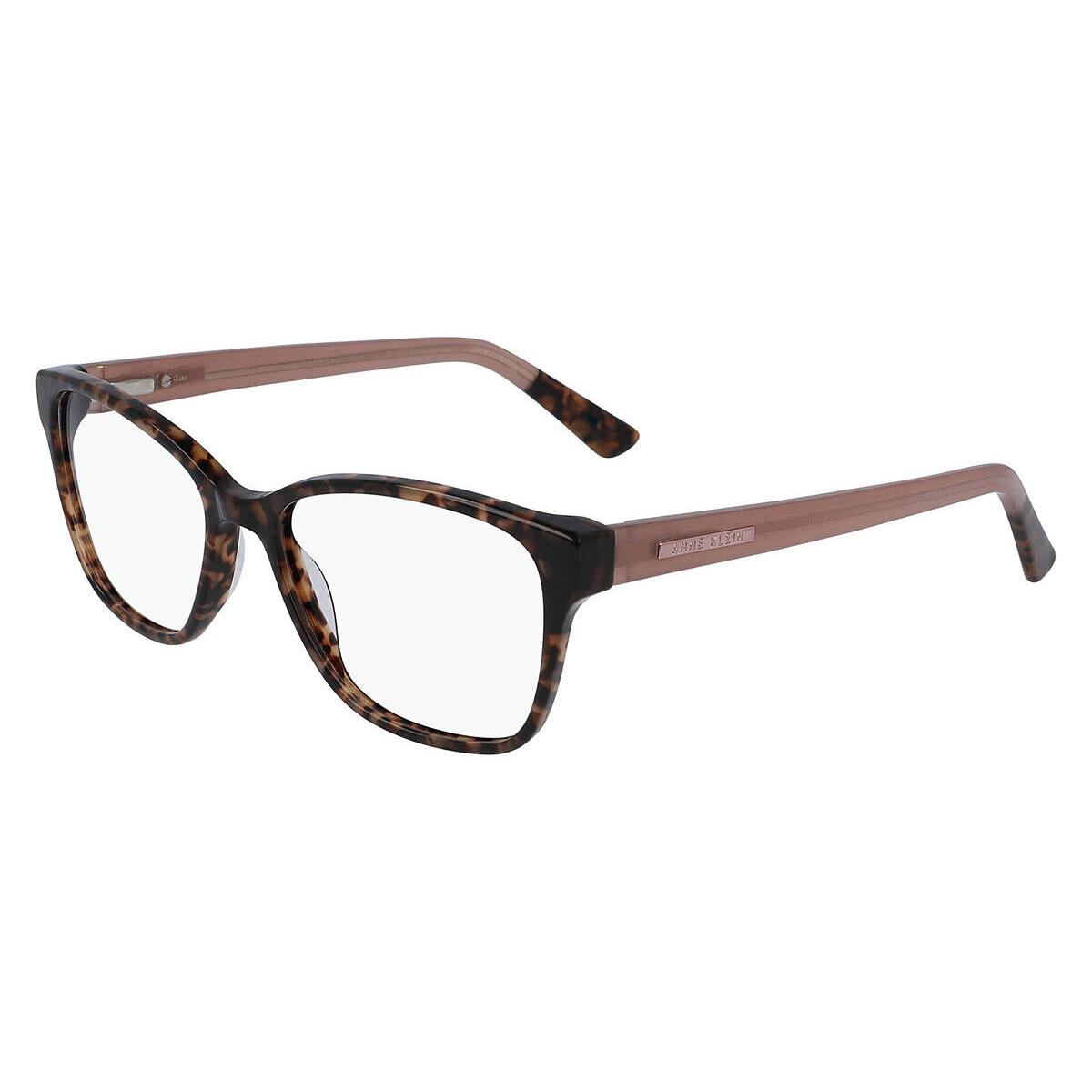 Anne Klein AK5078 Eyeglasses Women Mocha Tortoise Square 52mm