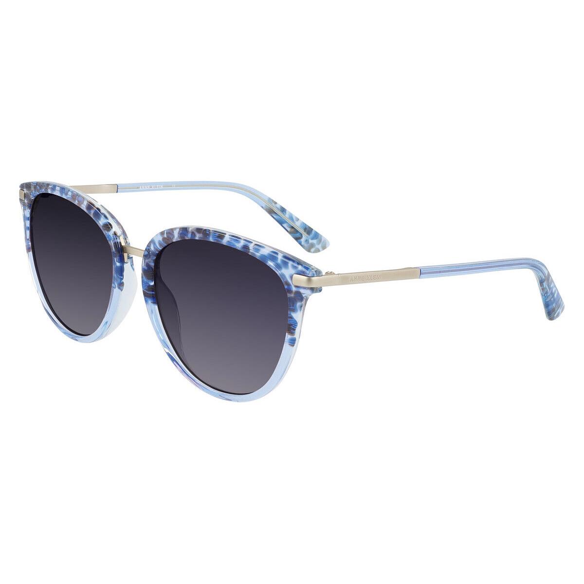 Anne Klein AK7073 Sunglasses Women Blue Animal Cat Eye 55mm