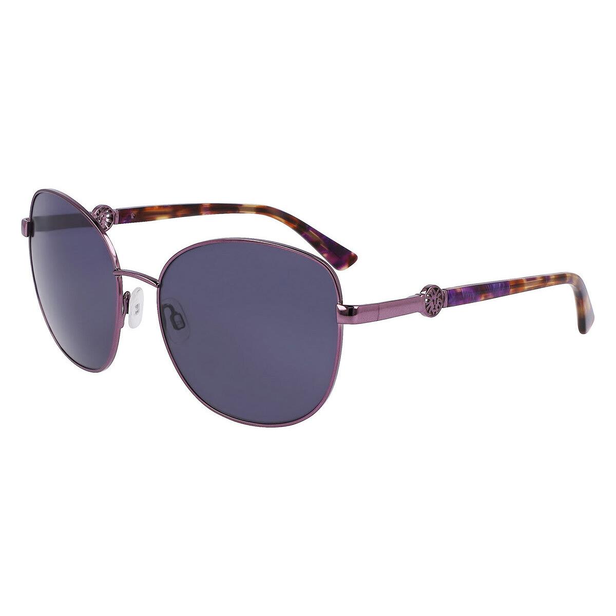 Anne Klein AK7088 Sunglasses Women Plum Butterfly 57mm