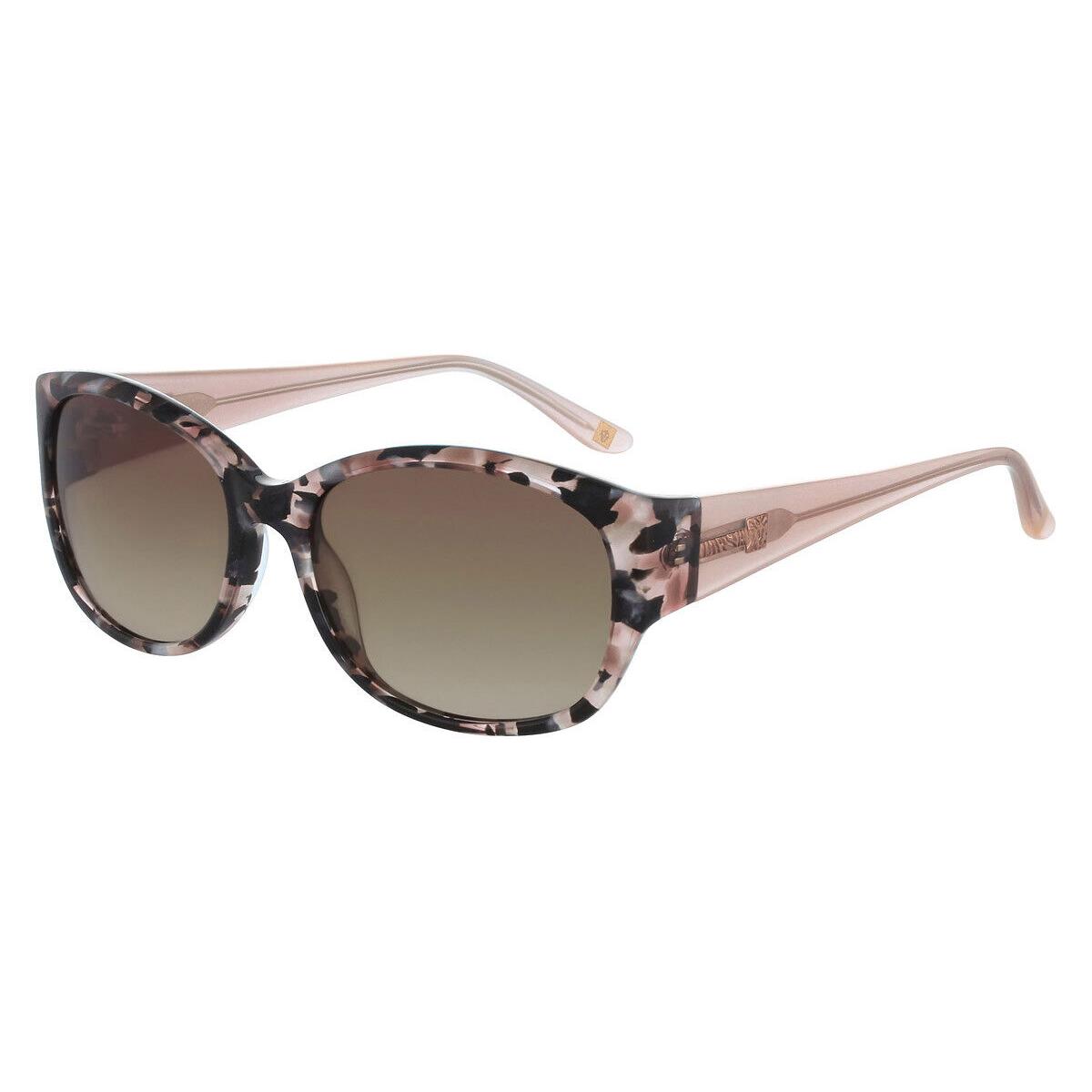 Anne Klein AK7034 Sunglasses Blush Tortoise Brown Gradient 54