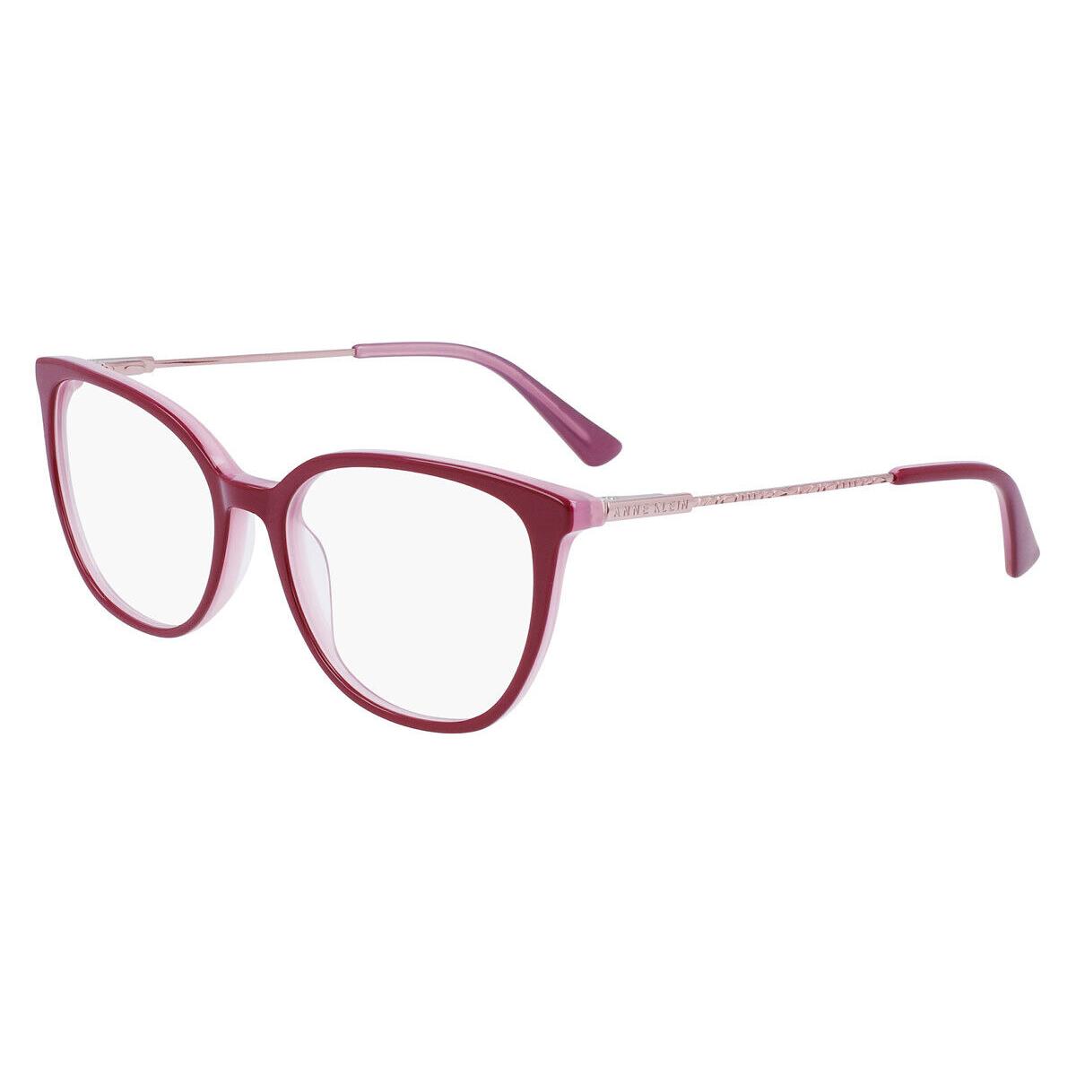 Anne Klein AK5098 Eyeglasses Women Merlot Cat Eye 52mm