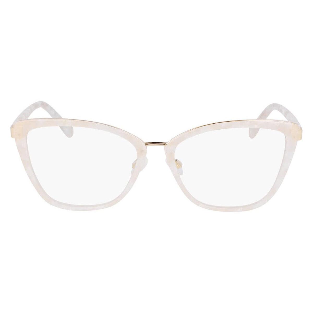 Anne Klein AK5113 Eyeglasses Women Ivory Marble 57mm