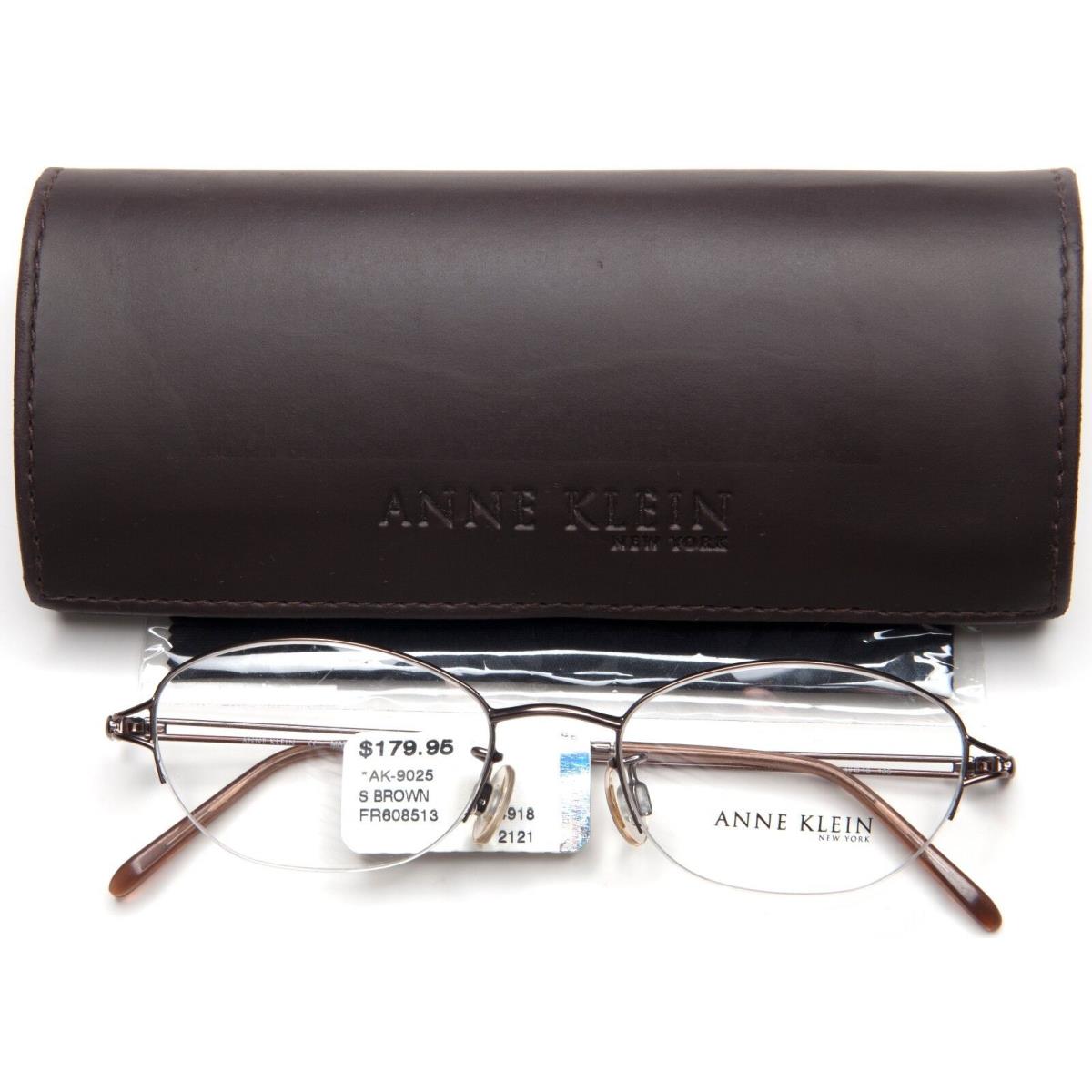 Anne Klein AK 9025 K1211-S Brown Eyeglasses Women Frame AK9025 49-18-135 B33