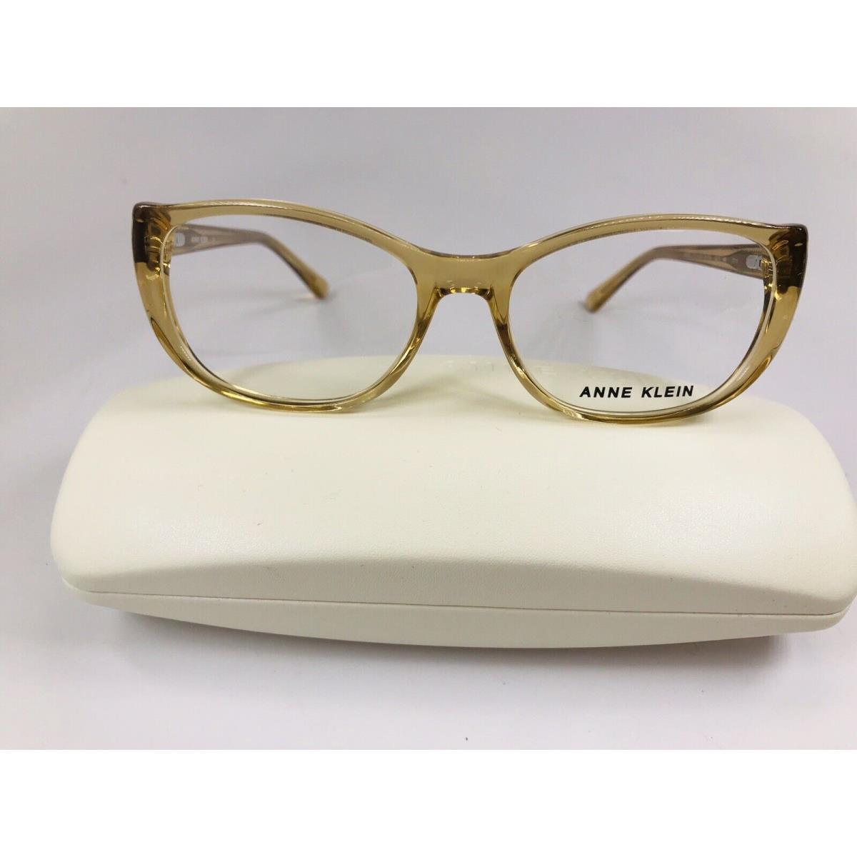 Anne Klein AK5070 727 Honey Crystal Eyeglasses 52mm with Case