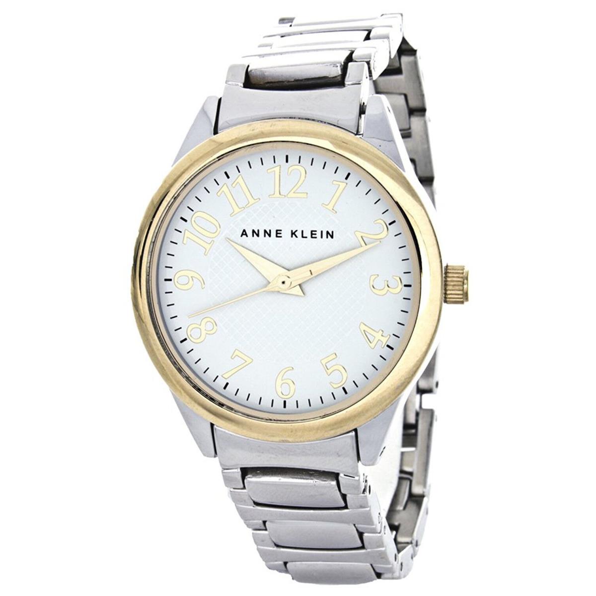 Anne Klein AK/1603WTTT White Dial Stainless Steel Women`s Watch