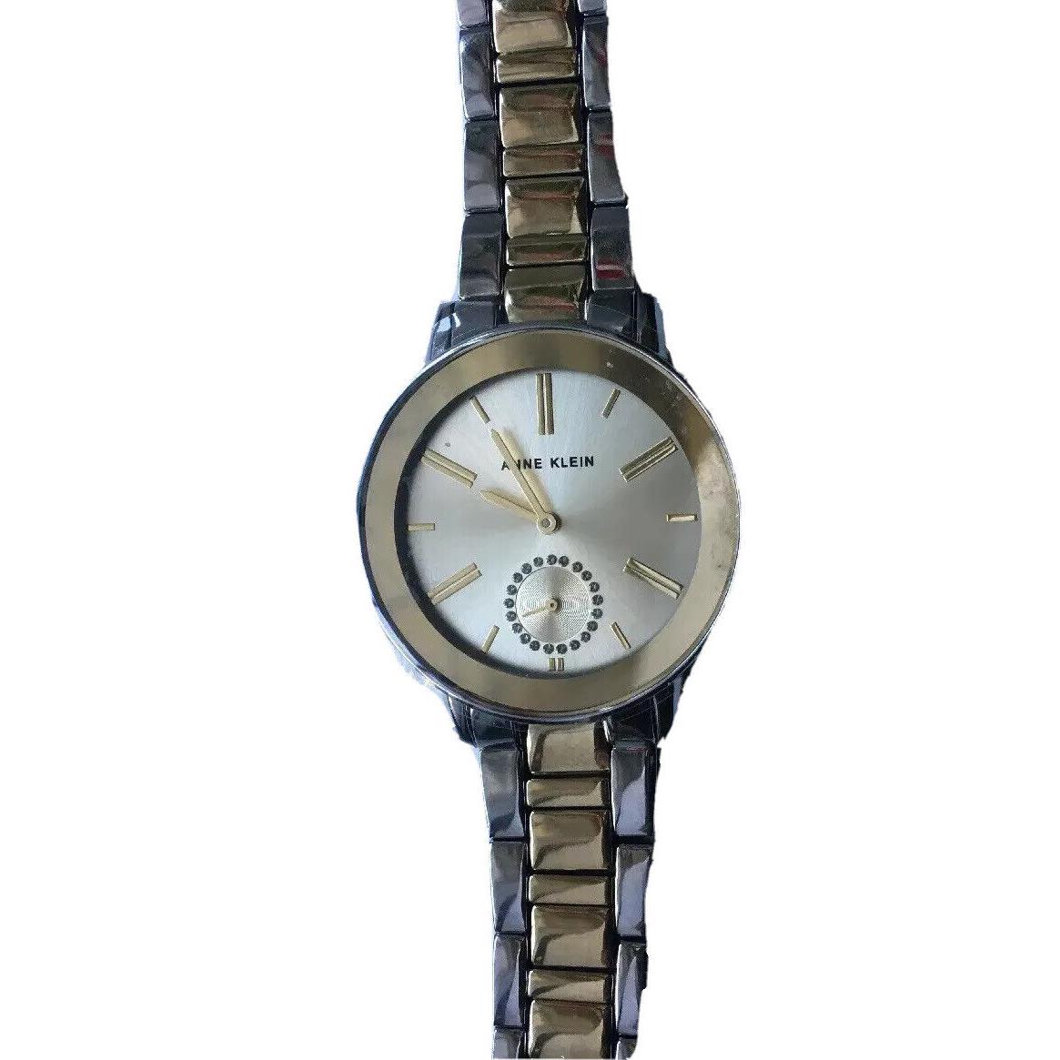 Anne Klein Ladies Watch Created with Swarovski Crystals Model AK/3485CHATT