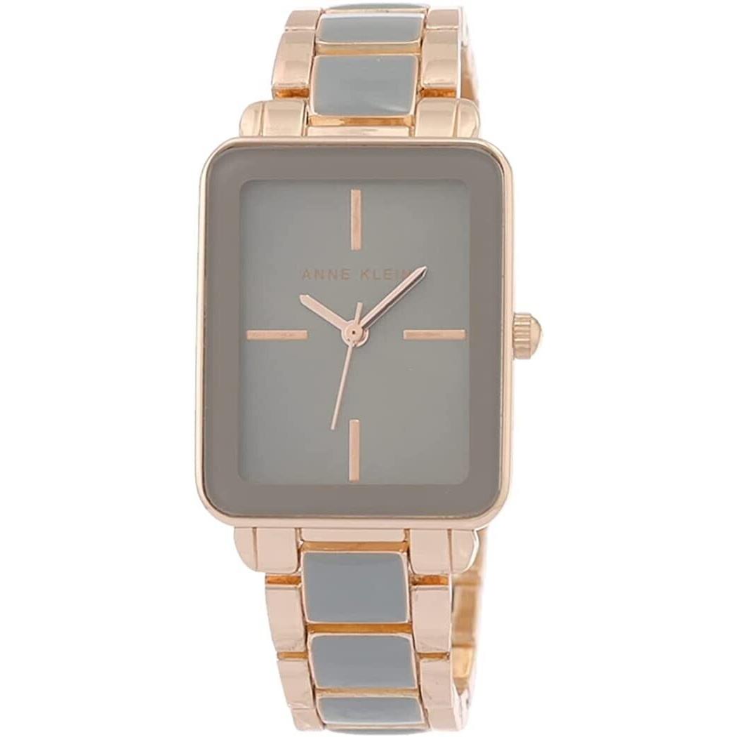 Anne Klein Women`s Rose Gold Tone Grey Dial Bracelet Watch AK/3694-GYRG