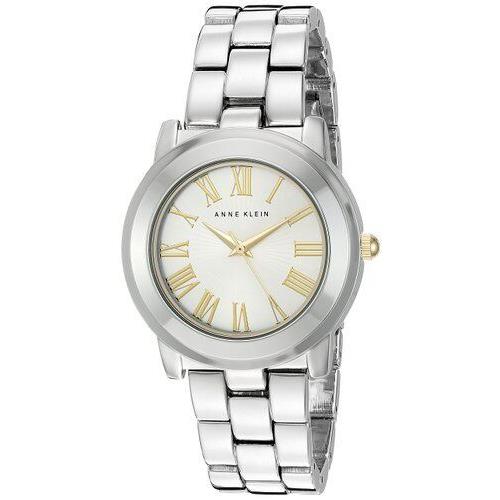 Anne Klein Silver Tone Metal Alloy Gold Roman `S Watch AK/2547SVTT