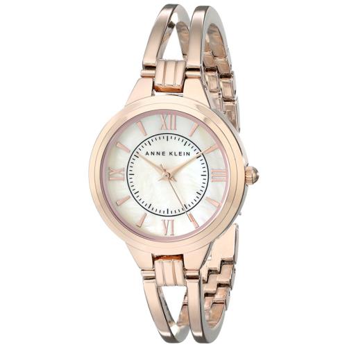 Anne Klein Women`s AK/1440 Rmrg Rose Gold-tone Bangle Watch