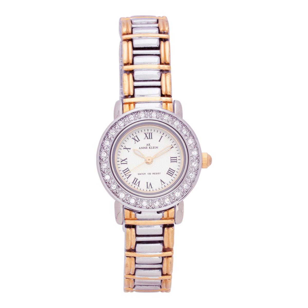 Anne Klein Women`s 27 mm Crystal Two-tone Stainless Steel Watch 10-9255INST