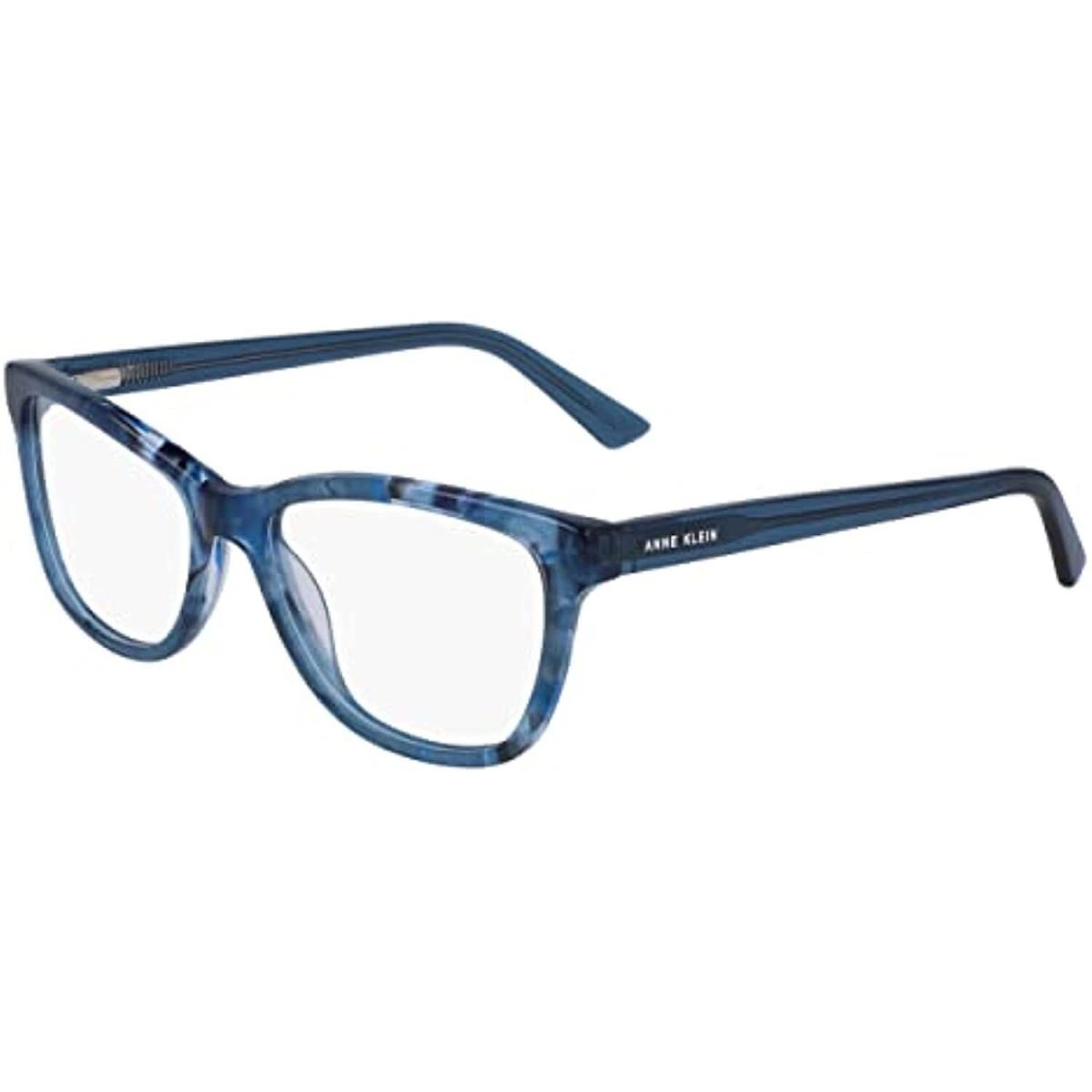 Anne Klein AK 5074 400 Blue Horn Eyeglasses 53mm with AK Case