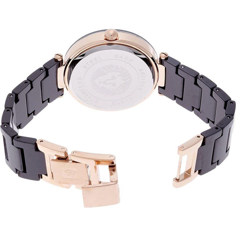 Anne Klein Women`s Diamond Dial Ceramic Bracelet Watch