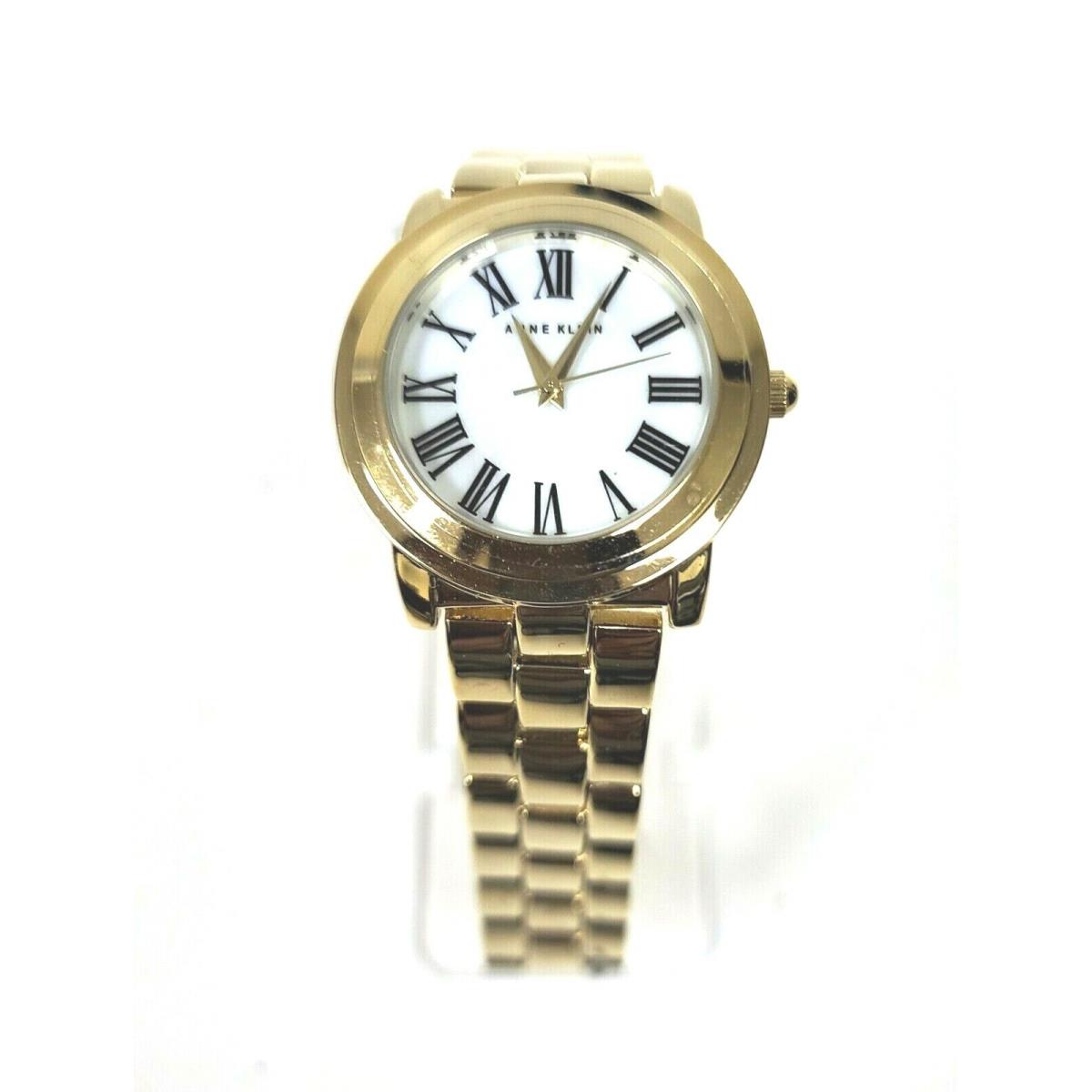 Anne Klein Gold Tone S/steel Mop Dial Bracelet Watch AK/2546