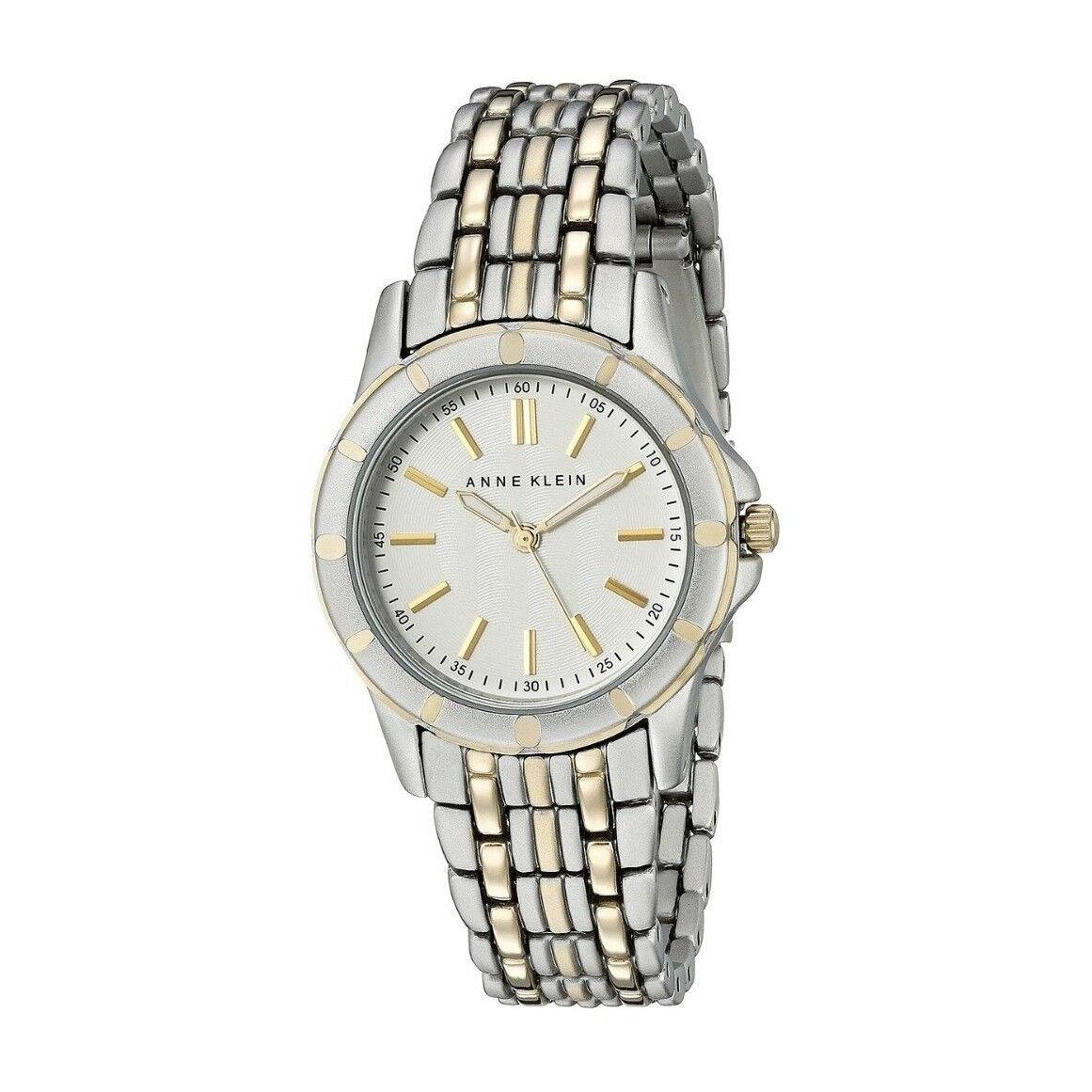 Anne Klein 2 Tone Gold+silver Stainless Steel Bracelet Watch AK/2127WTTT