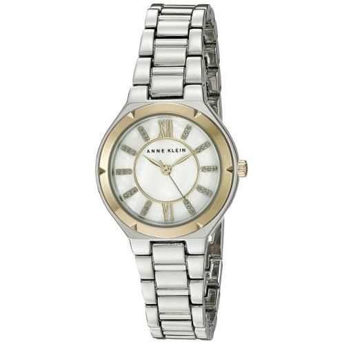 Anne Klein Women`s AK/2263MPTT Glitter Accented Two-tone Bracelet Watch