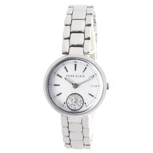 Anne Klein AK/2220 Silver Dial Metal Bracelet Women`s Quartz Watch 26mm