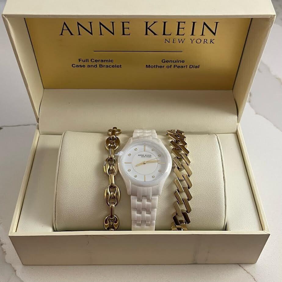 Anne Klein York Two-tone Stainless Women`s Watch 12/7740WTST