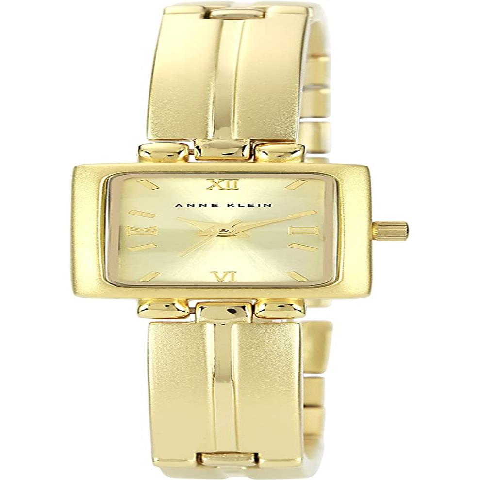 Anne Klein Women`s 10-5404CHGB Gold-tone Dress Watch