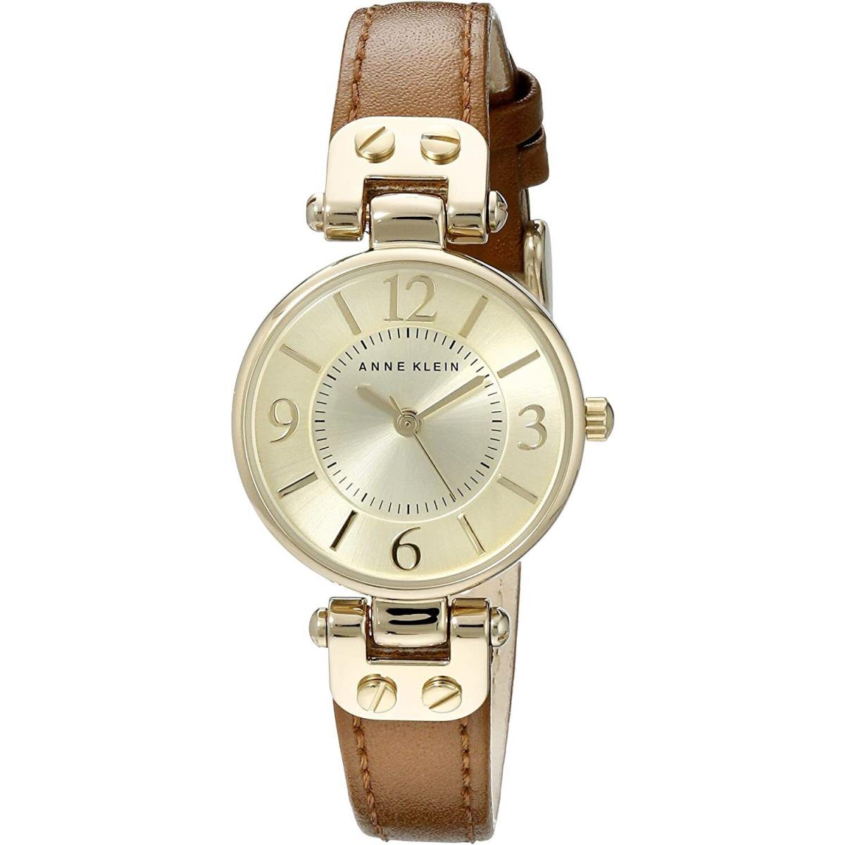 Anne Klein Women`s Leather Strap Watch