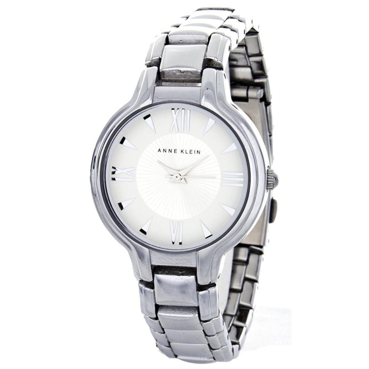 Anne Klein AK/1743SVSV Silver Dial Stainless Steel Women`s Watch