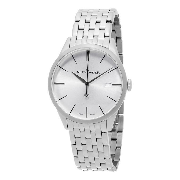 Alexander A911B-04 Heroic Sophisticate Swiss Date Stainless Steel Mens Watch