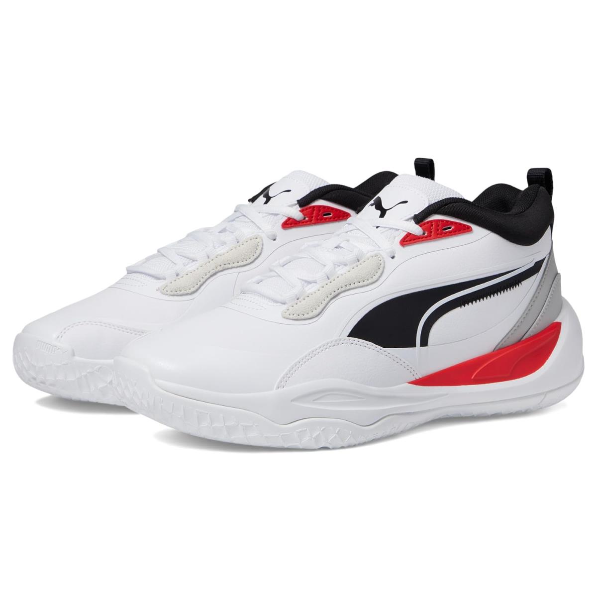 Man`s Sneakers Athletic Shoes Puma Playmaker Pro Plus - PUMA White/For All Time Red