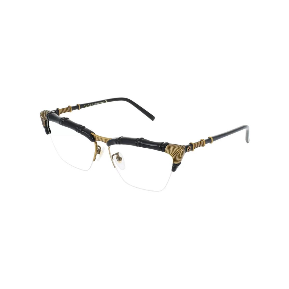 Gucci GG0660O 001 58 Cat Eye Black Black Transparent Fashion Designer Eyewear