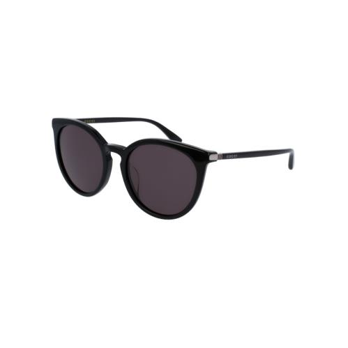 Gucci Sunglasses GG0064SK 001 55 Frame Black Round Lens Grey 55-20-135