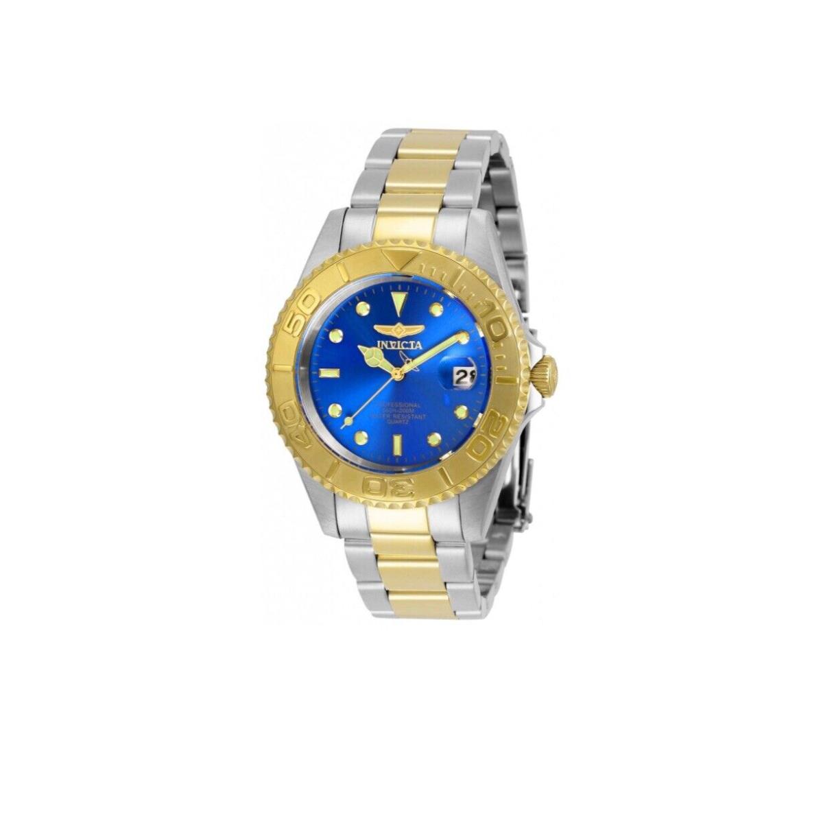 Invicta 37mm Pro Diver Quartz Stainless Steel Bracelet Watch Two-tone/blue 29942