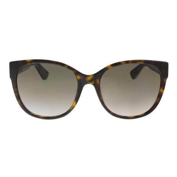 Gucci Sunglasses GG0097S 002 56 Havana Frame / Brown Lens