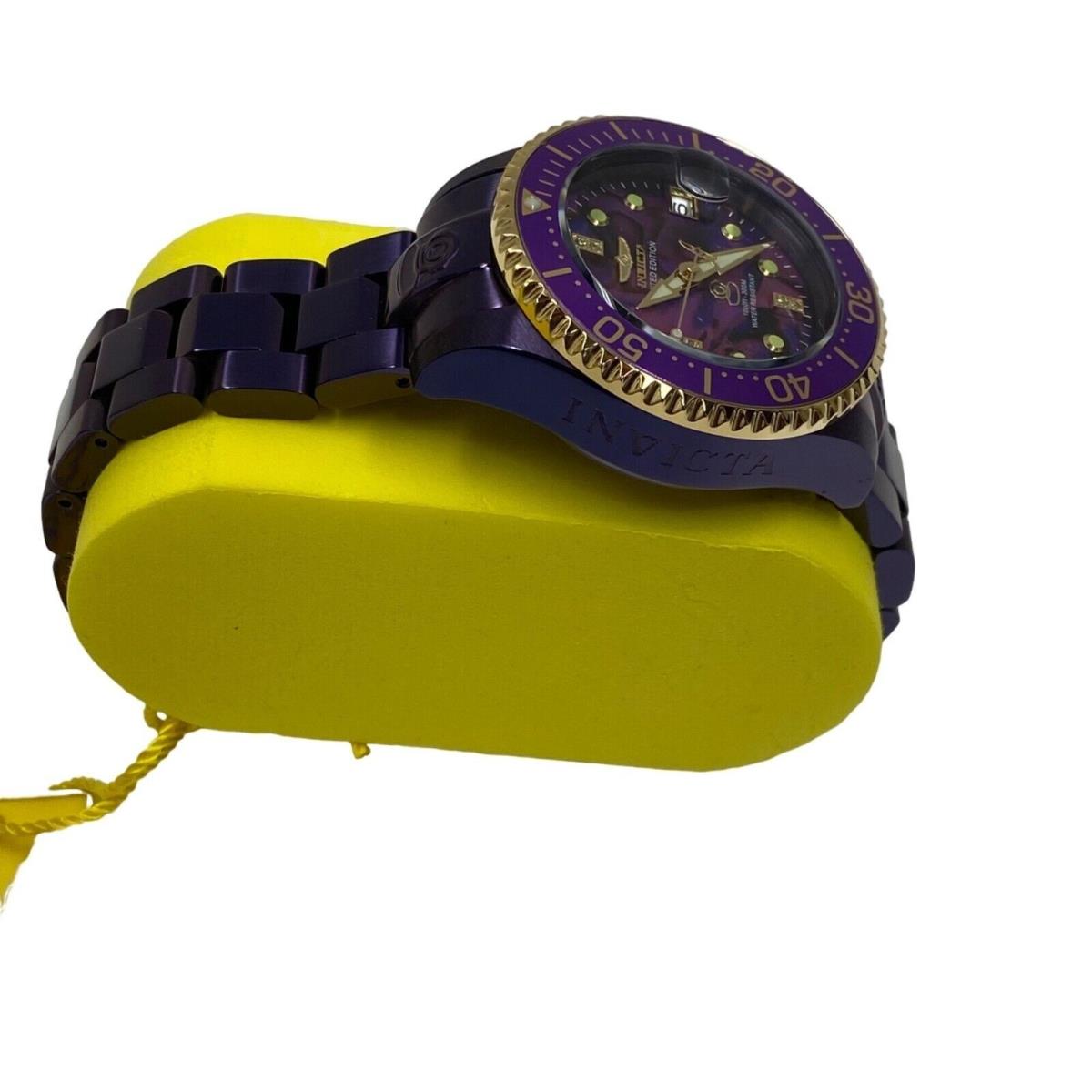 Invicta Grand Diver Purple Label - Gold / Purple -automatic Watch