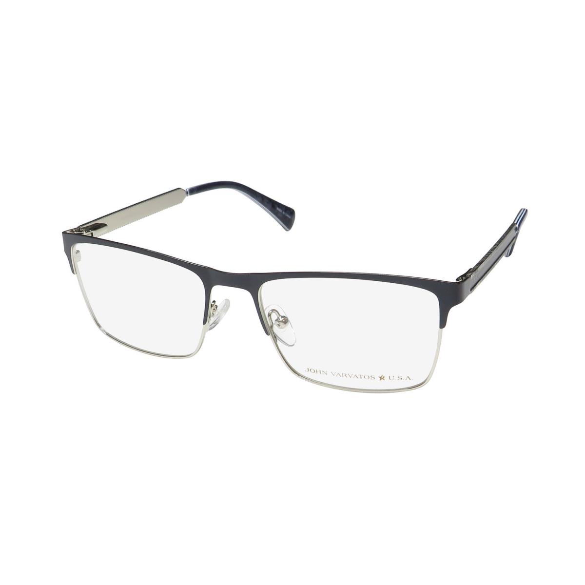 John Varvatos VJVC009 Eyeglass Frame/glasses Acetate Plastic Stainless Steel