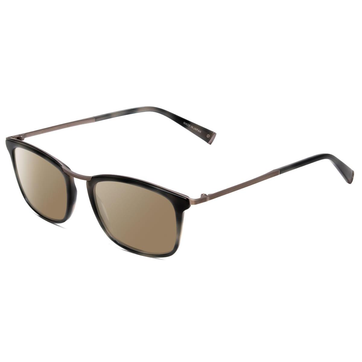 John Varvatos V375 Classic Designer Polarized Sunglasses in Silver 53mm 4 Option Amber Brown Polar