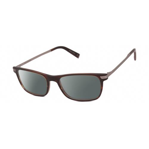 John Varvatos V412 Unisex Polarized Sunglasses Brown Auburn Marble 54mm 4 Option Smoke Grey Polar