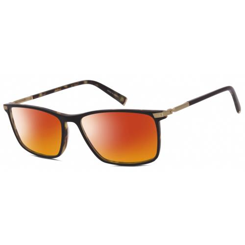 John Varvatos V408 Unisex Polarized Sunglasses Black Tortoise Gold 58mm 4 Option Red Mirror Polar