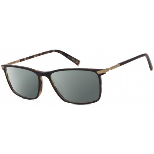 John Varvatos V408 Unisex Polarized Sunglasses Brown Tortoise Havana 58mm 4 Opt Smoke Grey Polar