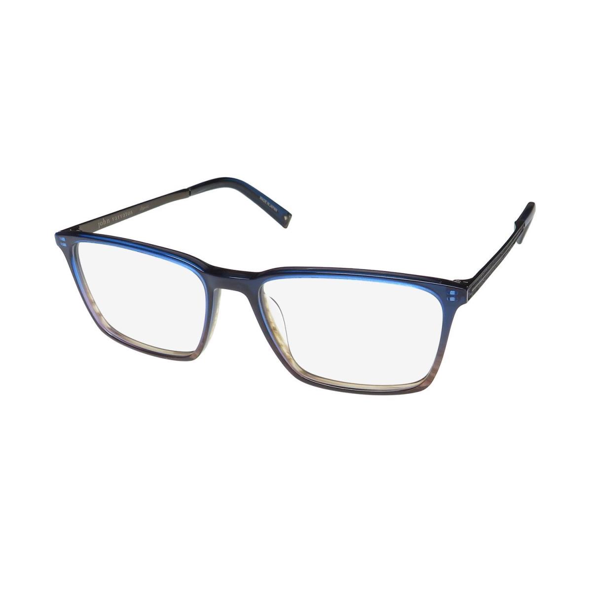 John Varvatos V402 Eyeglasses Rectangular Navy Gradient Plastic 55-17-145