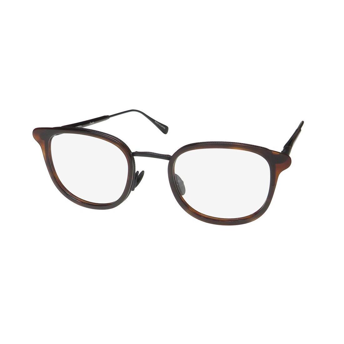 John Varvatos V410 Eyewear Brown Plastic Japan Square Brown Full-rim Mens