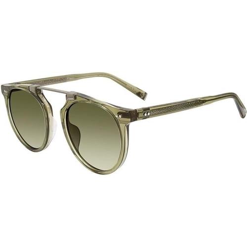 John Varvatos Sunglasses V602 52mm Olive Crystal - Gradient Smoke Lenses