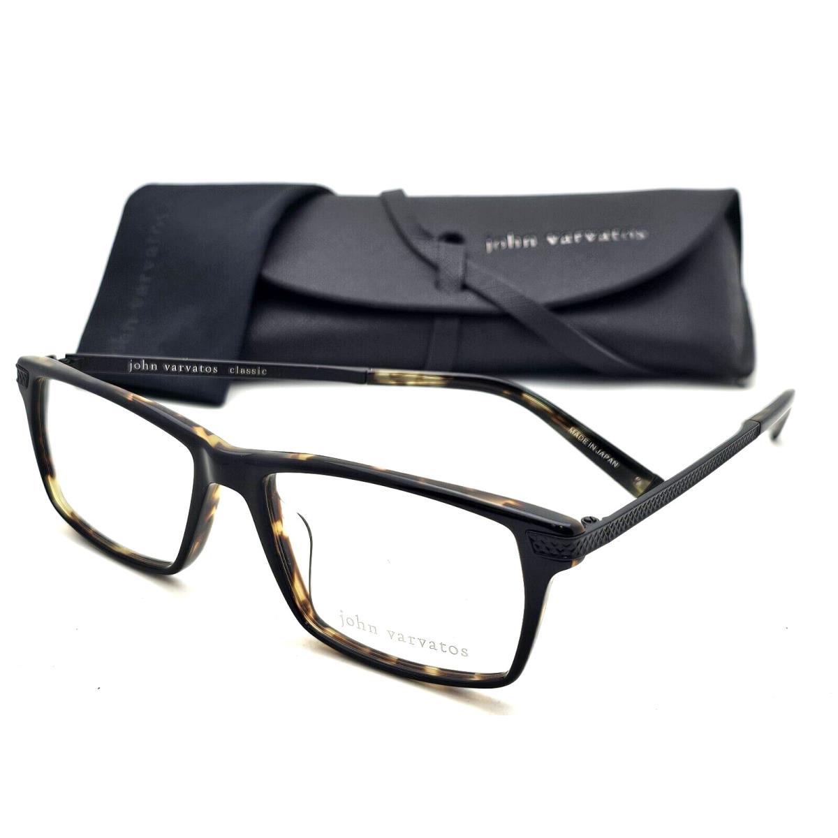 John Varvatos Rx-able Eyeglasses V367 UF 55-17 145 Black Tortoise Frames